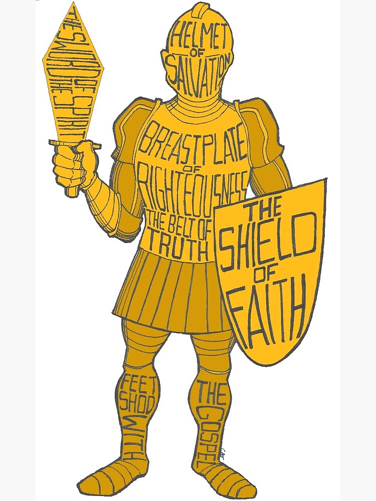 "GOLD Armor of GOD!" Canvas Print for Sale by catmassey2021 Redbubble