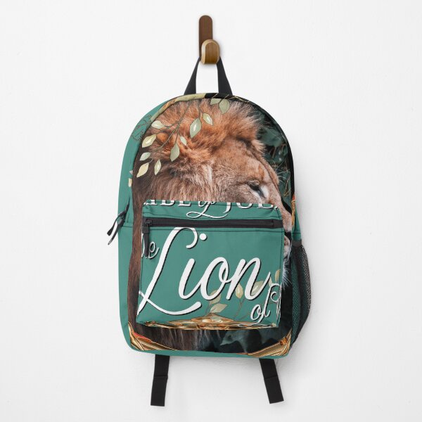 Item preview, Lion of Judah wreath on sea green designed and sold by AbideApparel.