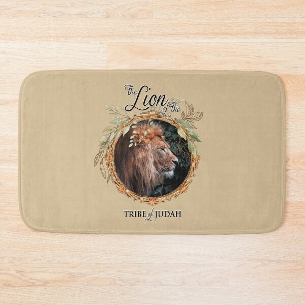 Item preview, Lion of Judah wreath on beige designed and sold by AbideApparel.
