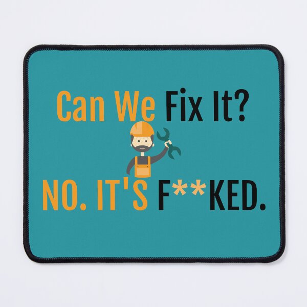 Item preview, Can We Fix It Funny Repair Man Engineer Toolbox designed and sold by ROFIN.
