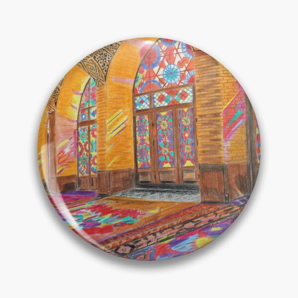 Item preview, Nasir ol Molk Mosque Color Drawing designed and sold by MubaraksArt.