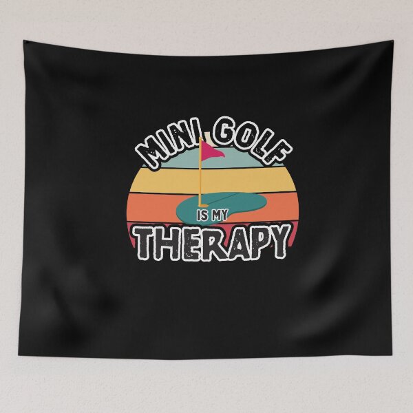 Item preview, Mini golf is my therapy retro sunset designed and sold by greatest4all7b.