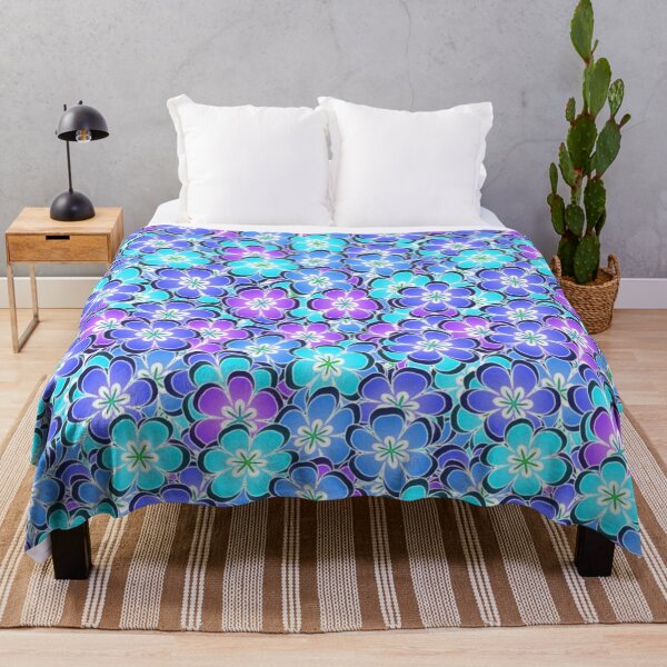 Item preview, Blue seamless floral pattern designed and sold by Aysa Galaxy.