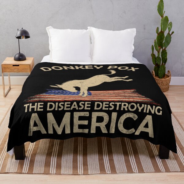 Item preview, Donkey Pox The Disease Destroying America T-Shirt, Party In The USA Shirt, Independence Day Shirt, USA Flag Patriotic  designed and sold by UniqueStylistic.