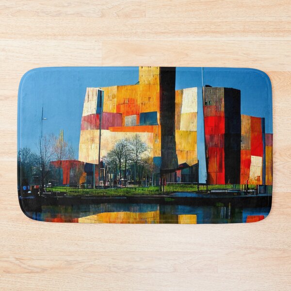 Item preview, Abstract Koppel port in the city of Amersfoort designed and sold by AmazinfArt.