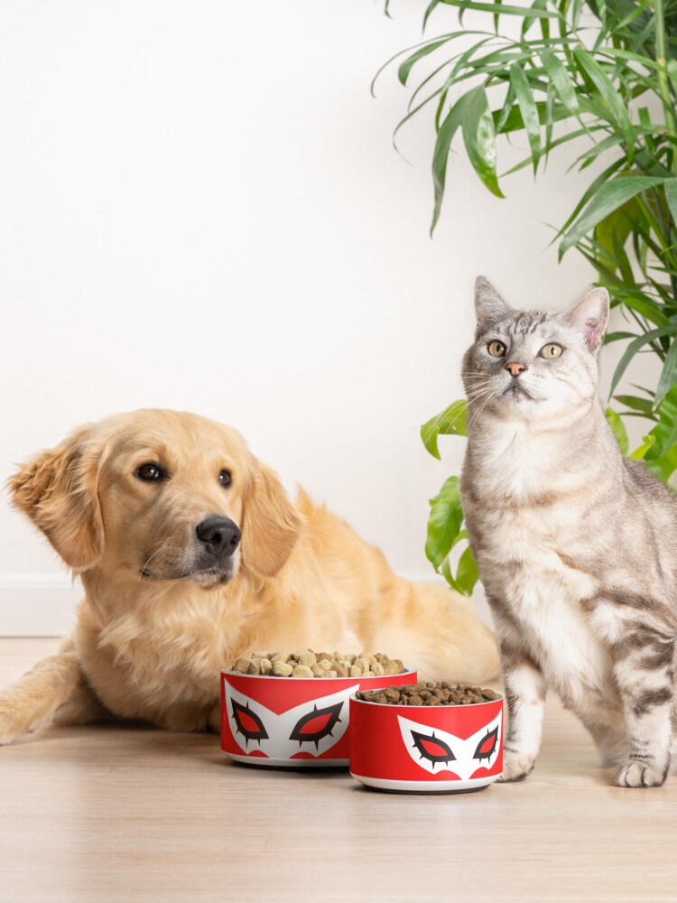 Alternate view of Phantom Thief Joker Mask Pet Bowl