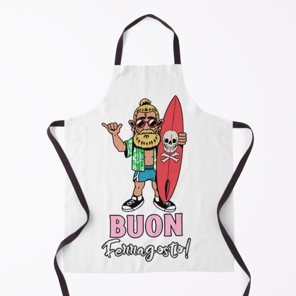 Item preview, Buon Ferragosto : Funny skull gangster beach surfer designed and sold by Rodayna Elnaggar.