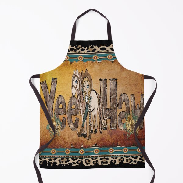 Item preview, Yee Haw Western Cowgirl With Horse designed and sold by handsoftime2020.