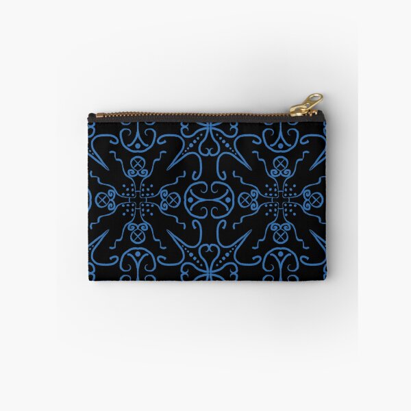 Item preview, Blue Filigree on Black designed and sold by Karen Eutemey.