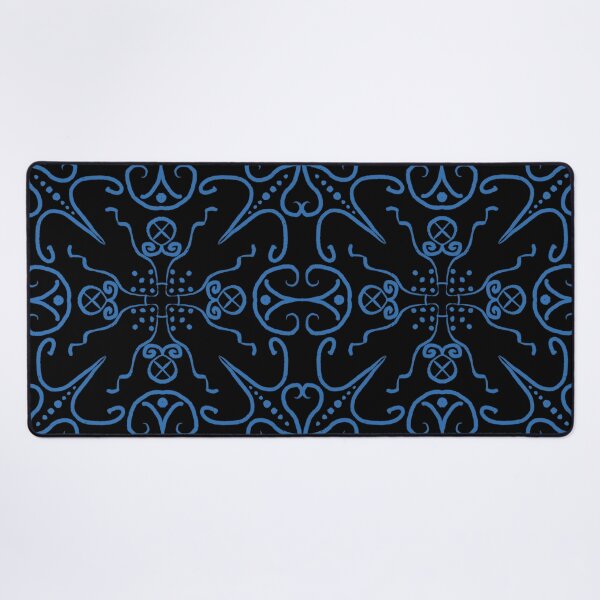 Item preview, Blue Filigree on Black designed and sold by Karen Eutemey.