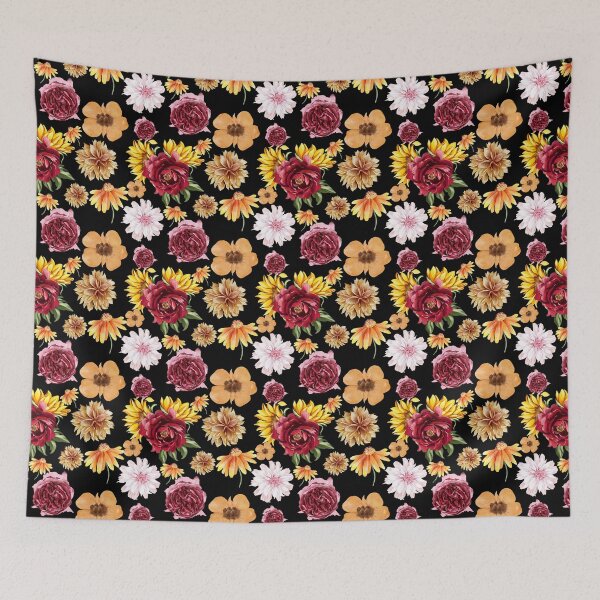 Item preview, Autumn Flowers Floral Cute Fall Flower Pattern designed and sold by OutdoorsZee1.