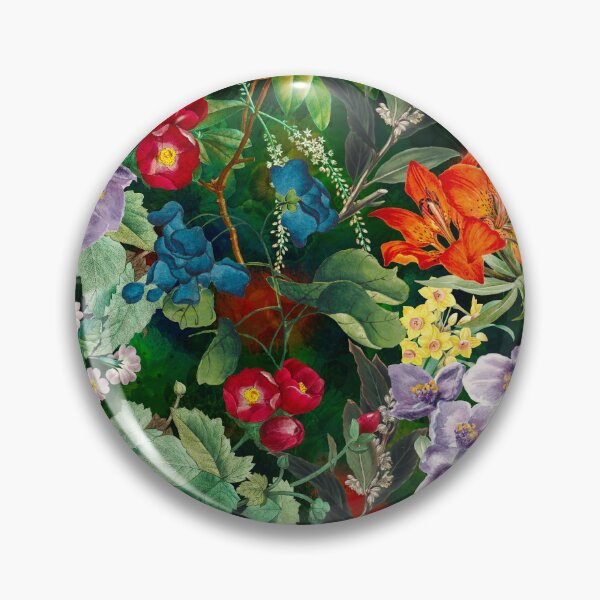 Artikelvorschau, Exotische Blumen und Blätter Himmel, Blätter und Blumen tropischen Muster, botanische Illustration, dunkelgrün florale Illustration entworfen und verkauft von ZeinabTaha.