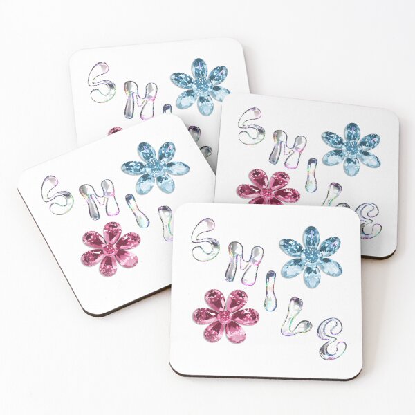 Item preview, Jelly Smile... A simple design using colored crystal flowers designed and sold by ditzy-designs.