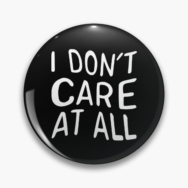 Item preview, I dont care at all (white) designed and sold by didijuca.