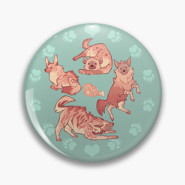Item preview, Hyenas in minty designed and sold by Colordrilos.