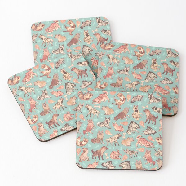 Item preview, Hyenas in minty designed and sold by Colordrilos.