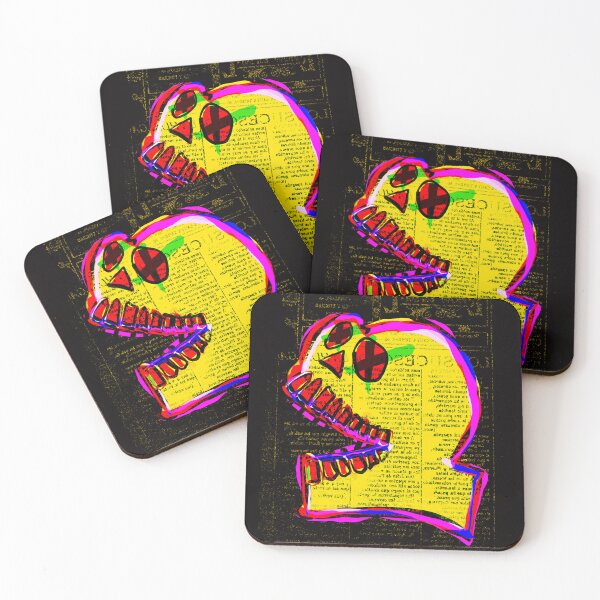 Mexican Revolutionary Vintage Calavera Coasters (Set of 4)