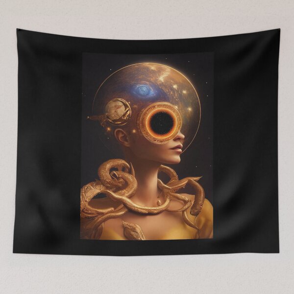 Item preview, Gold Cosmic Eye designed and sold by Mental Synthetics.