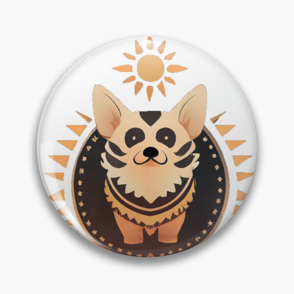 Item preview, Aztec Corgi designed and sold by Corgitude Stickers.