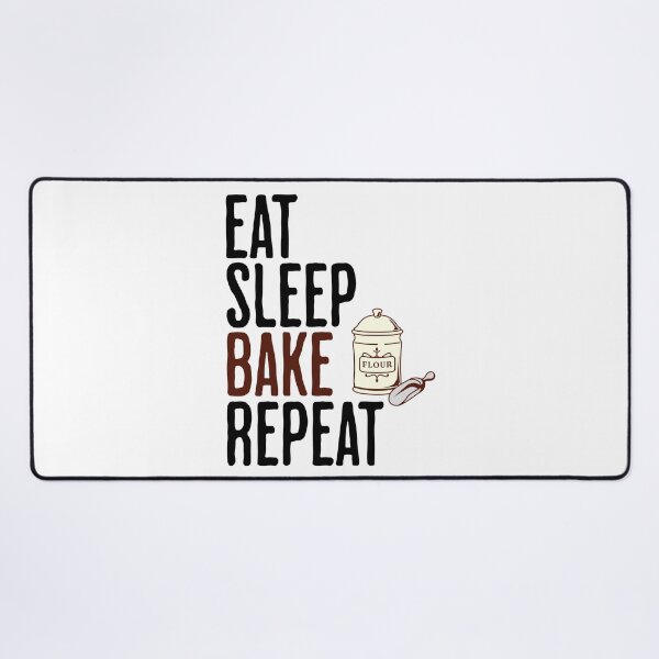 Item preview, Eat Sleep Bake Repeat - Baking and Cooking Humor designed and sold by AlanPhotoArt.