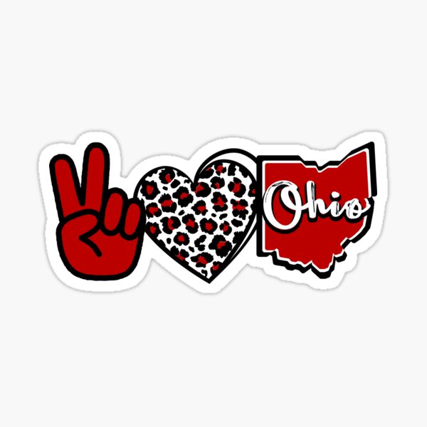 I Love Ohio Stickers for Sale