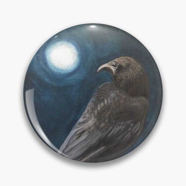 Item preview, The Raven - watercolour painting designed and sold by Carley Caruso.