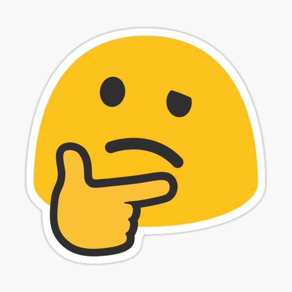 Thinking Emoji Stickers for Sale