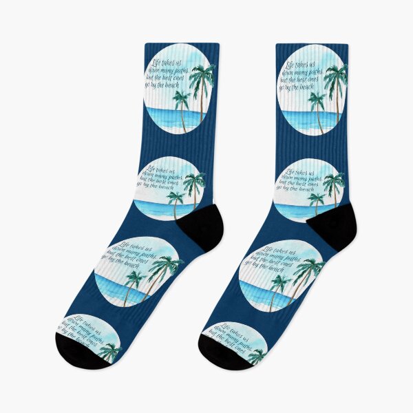 Item preview, The Best Paths Go By The Beach designed and sold by Elle  Hazlett.