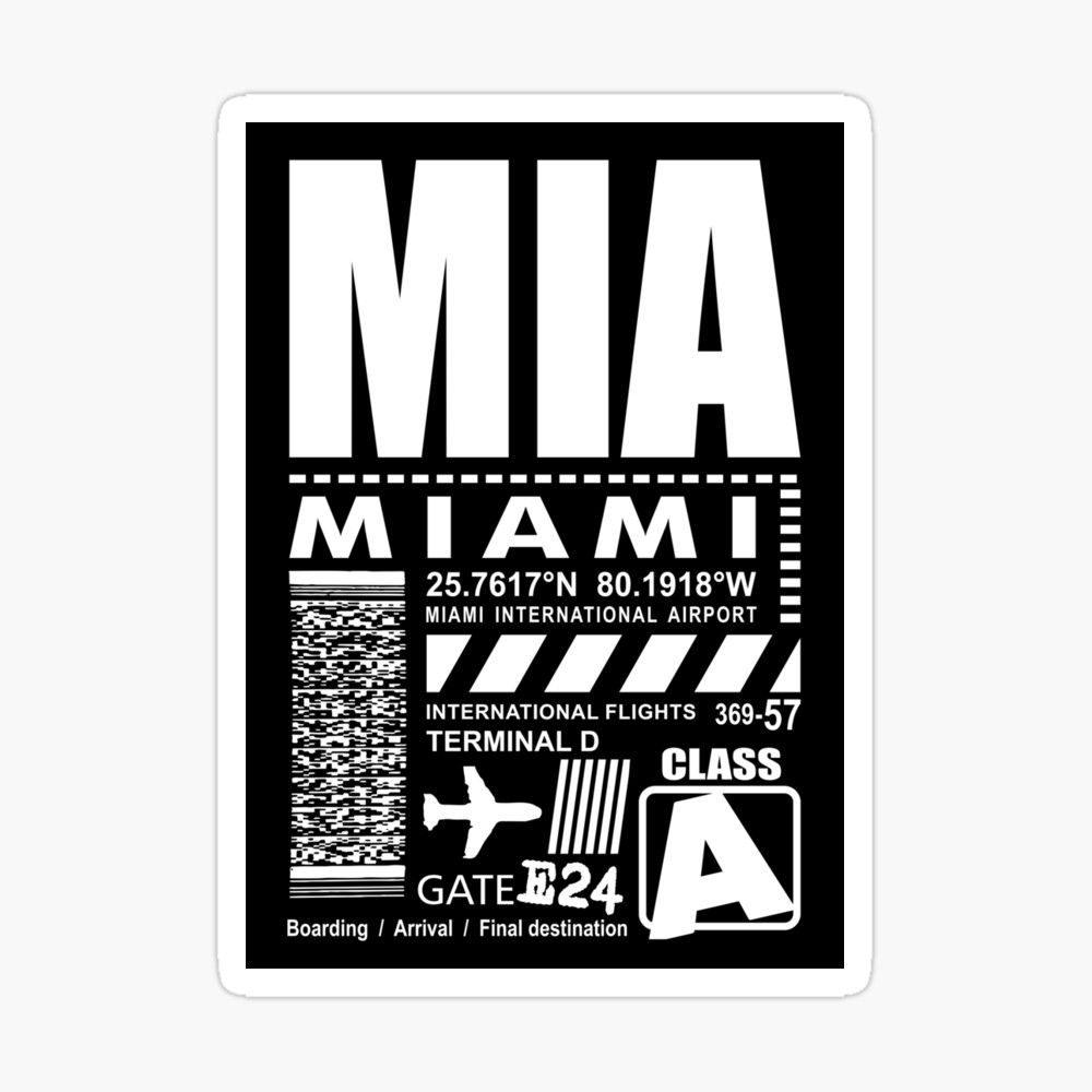 Miami International Airport MIA Backpack for Sale by Alma-Studio