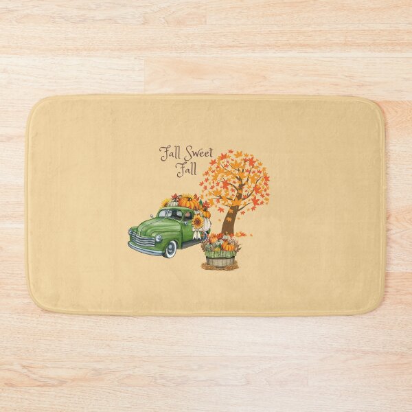 Item preview, Fall Sweet Fall Vintage Green Truck with Pumpkins and Sunflowers designed and sold by LanaDevon.