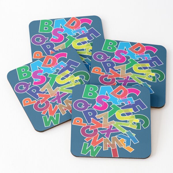 Item preview, Bright dancing alphabet letters designed and sold by CatCoconut-Art.