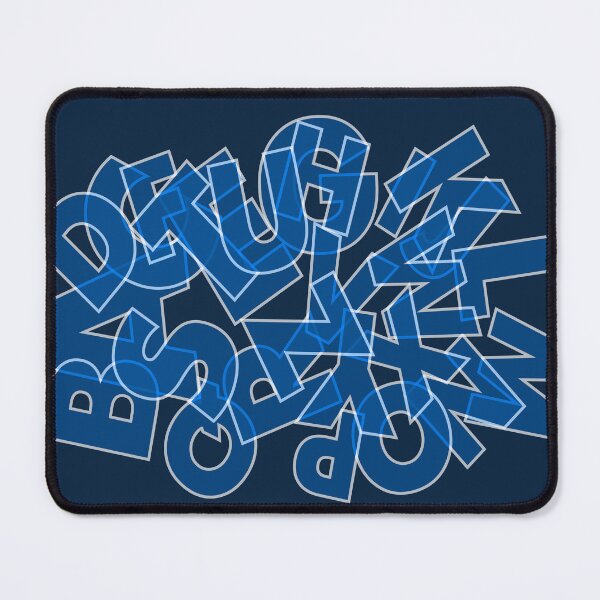 Item preview, Simple blue font designed and sold by CatCoconut-Art.