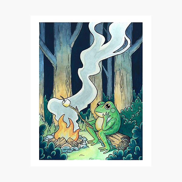 Item preview, Campfire Frog designed and sold by Paigeonapage.