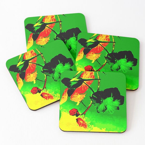 Item preview, Crazy Green Red Abstract Monks Cress by Iritof designed and sold by iritof.