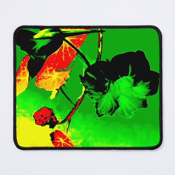 Item preview, Crazy Green Red Abstract Monks Cress by Iritof designed and sold by iritof.