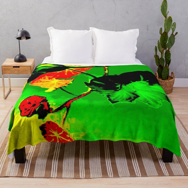 Item preview, Crazy Green Red Abstract Monks Cress by Iritof designed and sold by iritof.