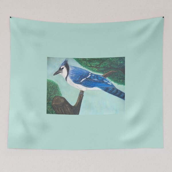 Item preview, Blue Jay - Watercolour painting designed and sold by Carley Caruso.