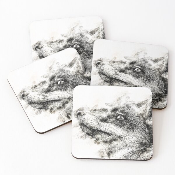 Item preview, Beautiful Fox Sketch designed and sold by aventi24.