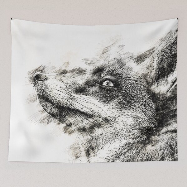 Item preview, Beautiful Fox Sketch designed and sold by aventi24.