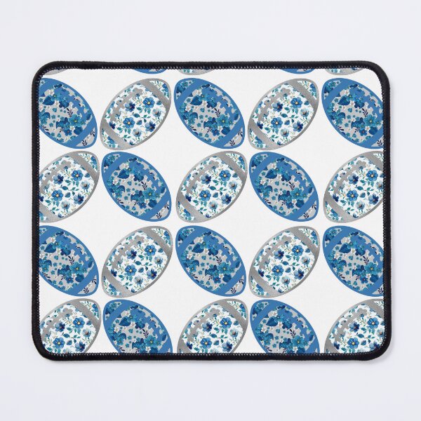 Item preview, Football blue and silver pattern  designed and sold by KCAbdelnour.