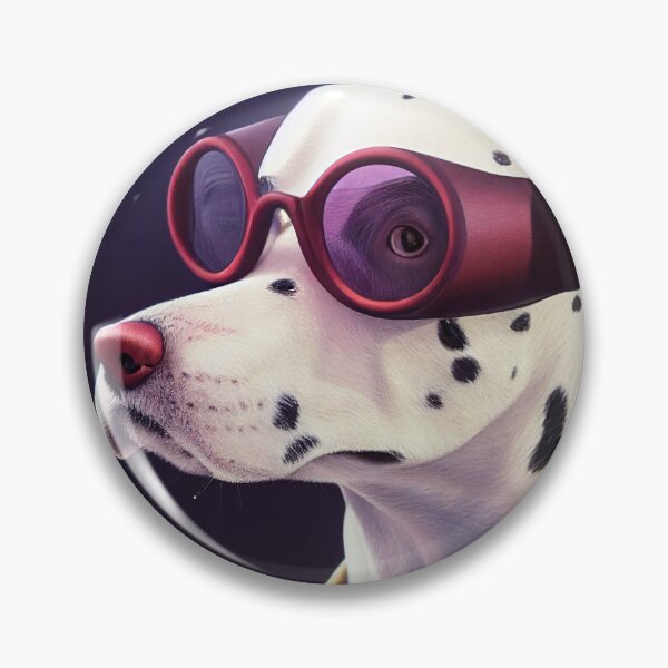 Item preview, Dalmatian wearing aviator glasses designed and sold by Studiowatermars.
