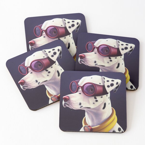 Item preview, Dalmatian wearing aviator glasses designed and sold by Studiowatermars.
