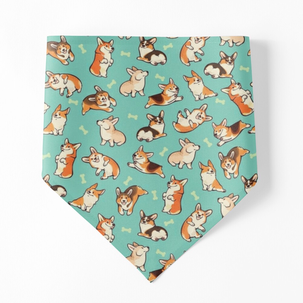 Jolly corgis in green Zipper Pouch for Sale by Colordrilos