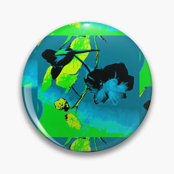 Item preview, Abstract Blue Green Yellow Monks Cress by Iritof designed and sold by iritof.