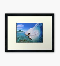 Surfing Dan Framed Print