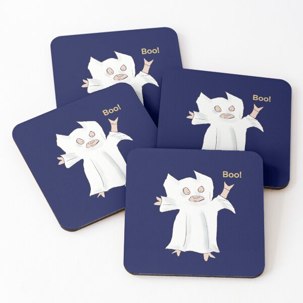 Item preview, Blue Halloween Ghost. Cute pig in fancy dress, deep blue, Halloween designed and sold by PiggingJapan.