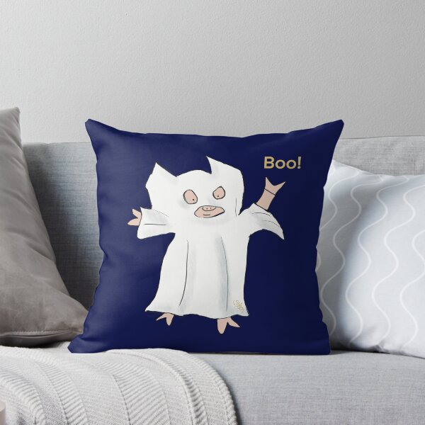 Item preview, Blue Halloween Ghost. Cute pig in fancy dress, deep blue, Halloween designed and sold by PiggingJapan.