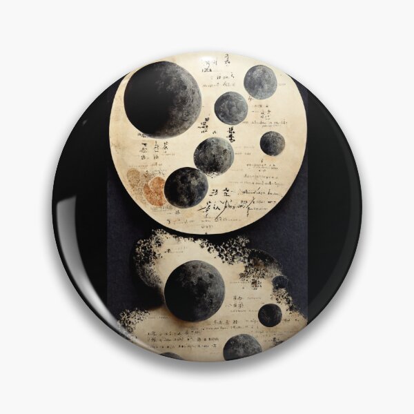Item preview, Japanese Moon Infographic designed and sold by cassiarose.