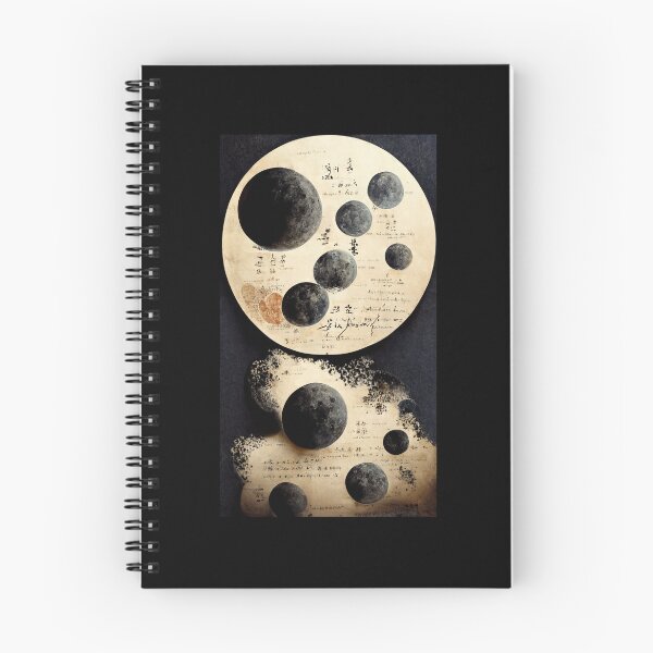 Item preview, Japanese Moon Infographic designed and sold by cassiarose.