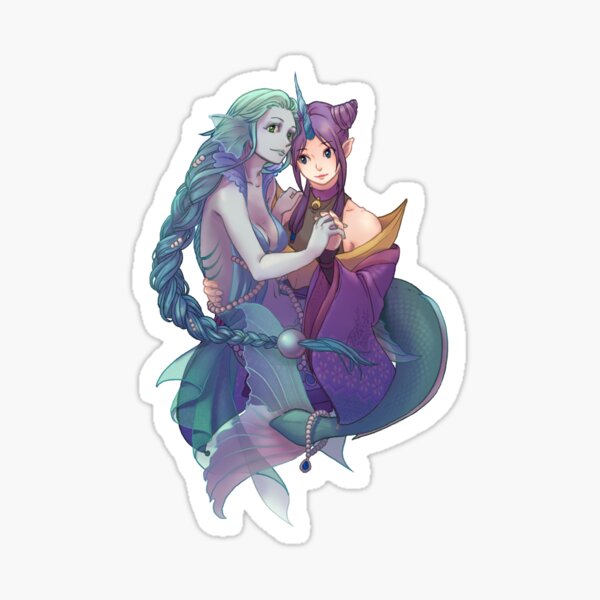 Mermaid and Unicorn Sticker